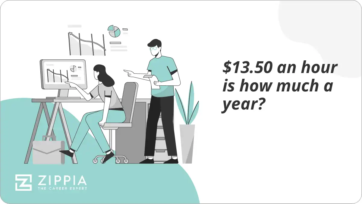 $13.50 an hour is how much a year?
