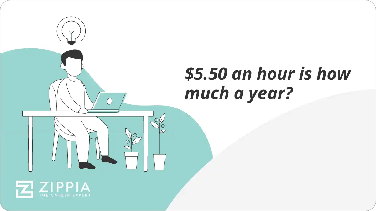 $5.50 an hour is how much a year?