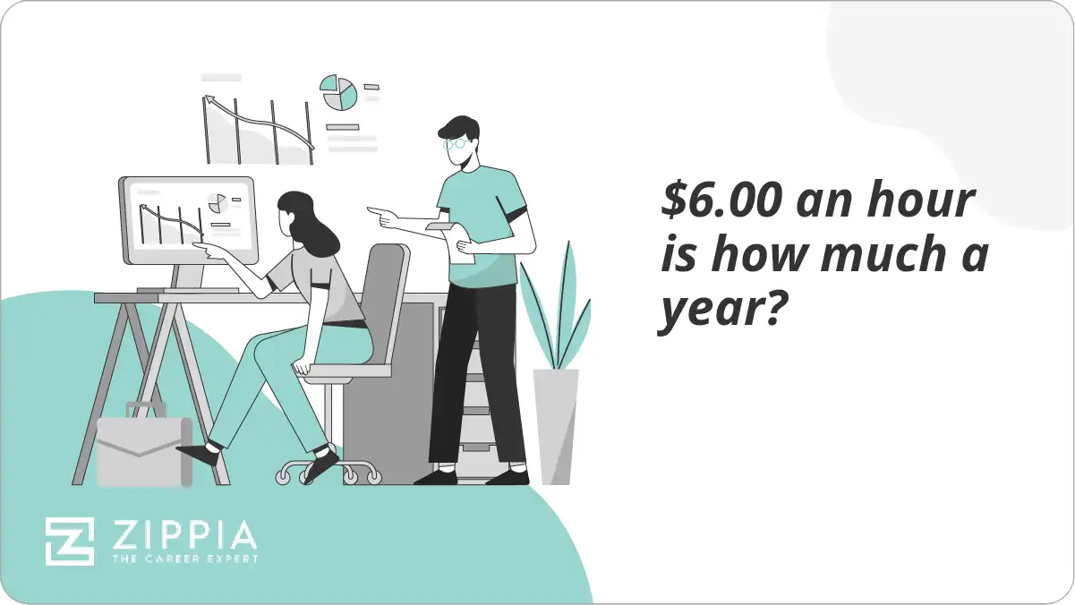 $6.00 an hour is how much a year?