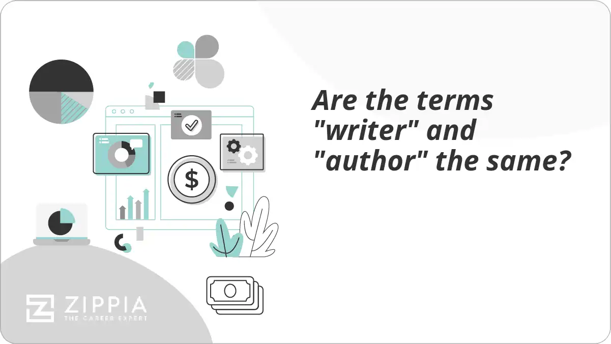 Are the terms "writer" and "author" the same?
