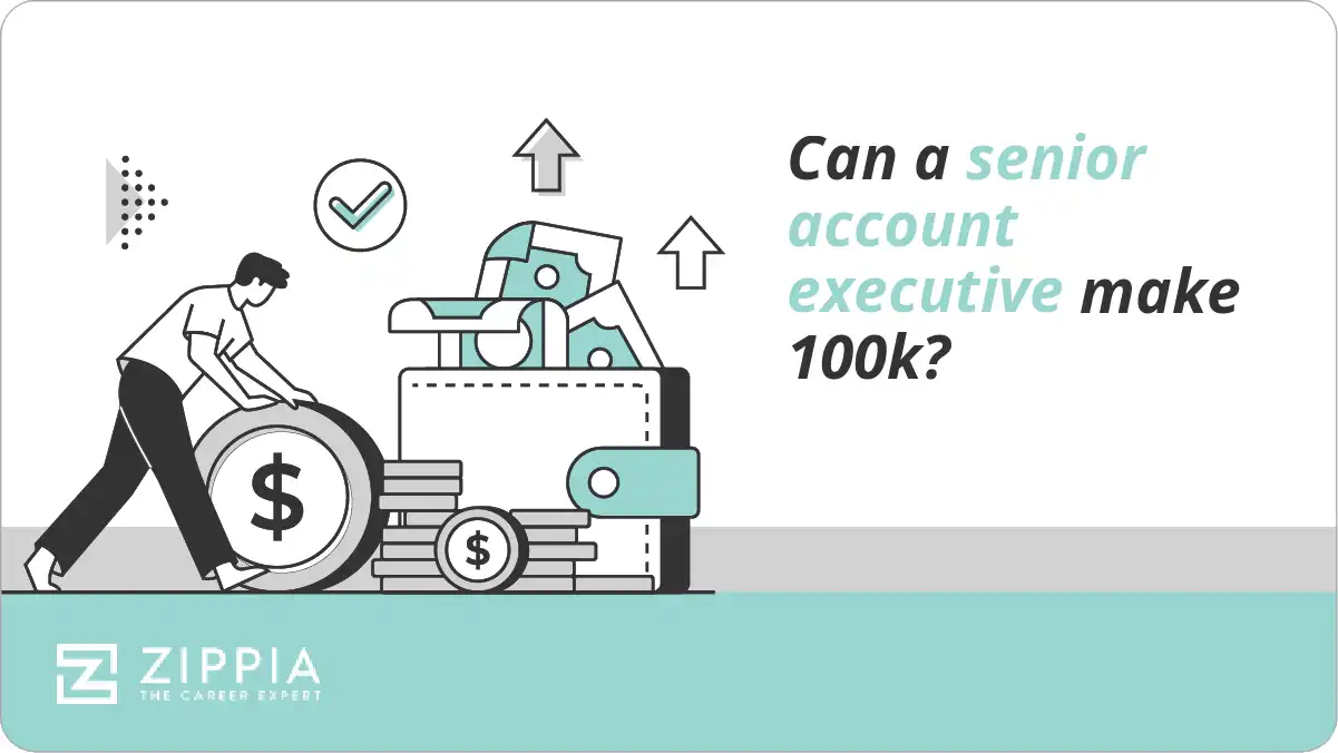 Can a senior account executive make 100k?