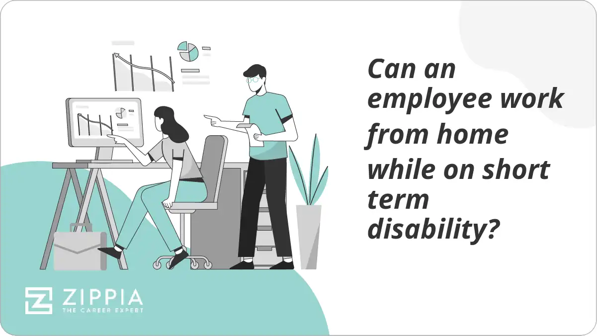 Can an employee work from home while on short term disability?