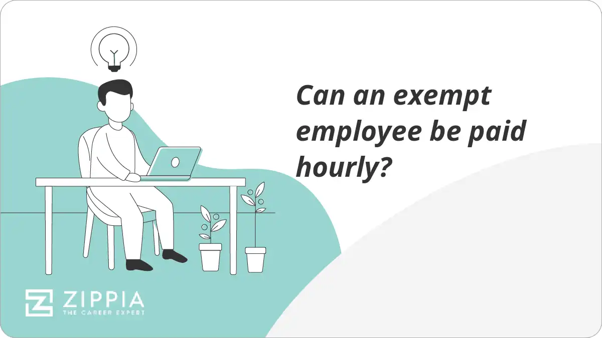 Can an exempt employee be paid hourly?