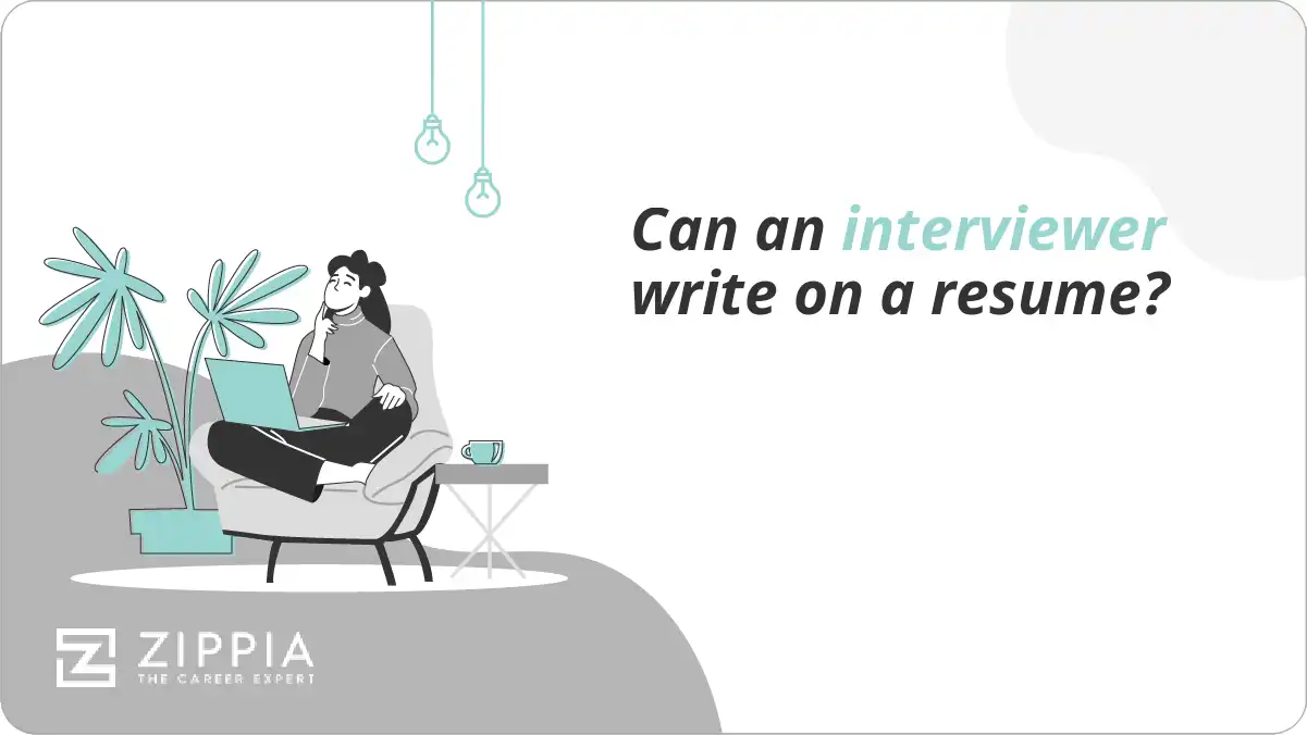 Can an interviewer write on a resume?
