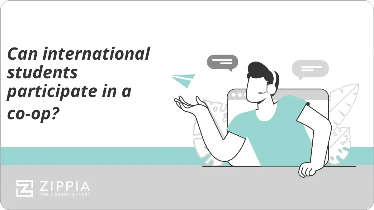Can international students participate in a co-op?