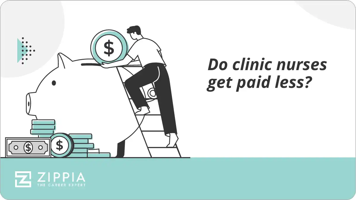 Do clinic nurses get paid less?