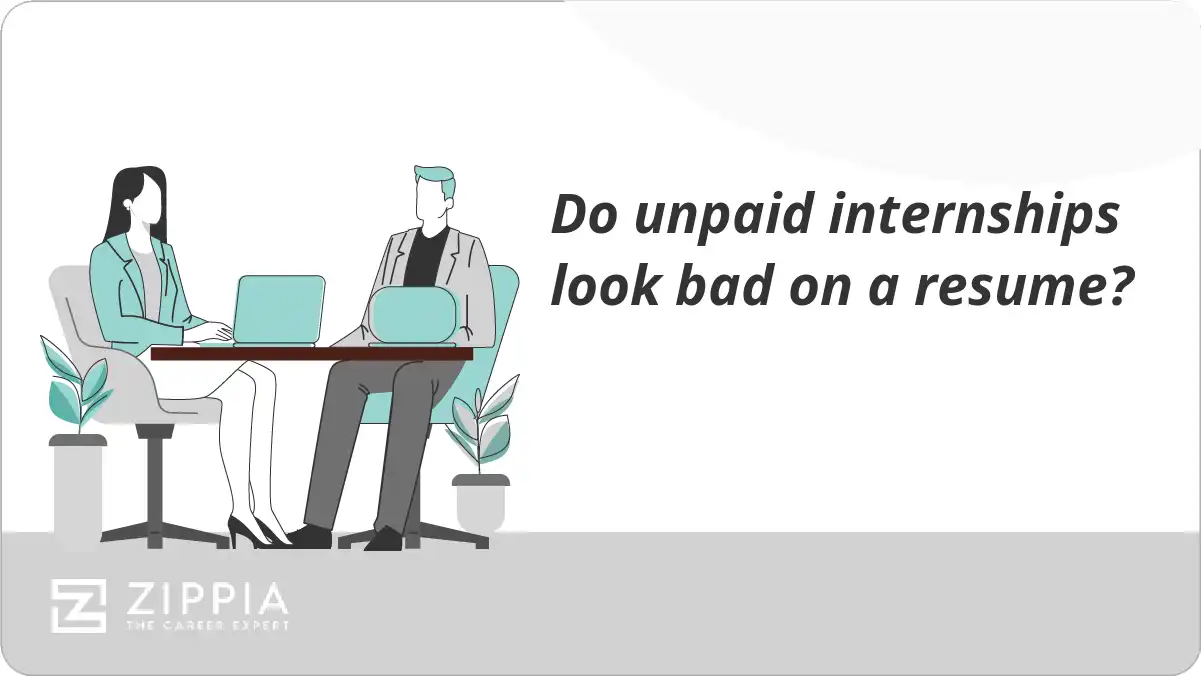 Do unpaid internships look bad on a resume?