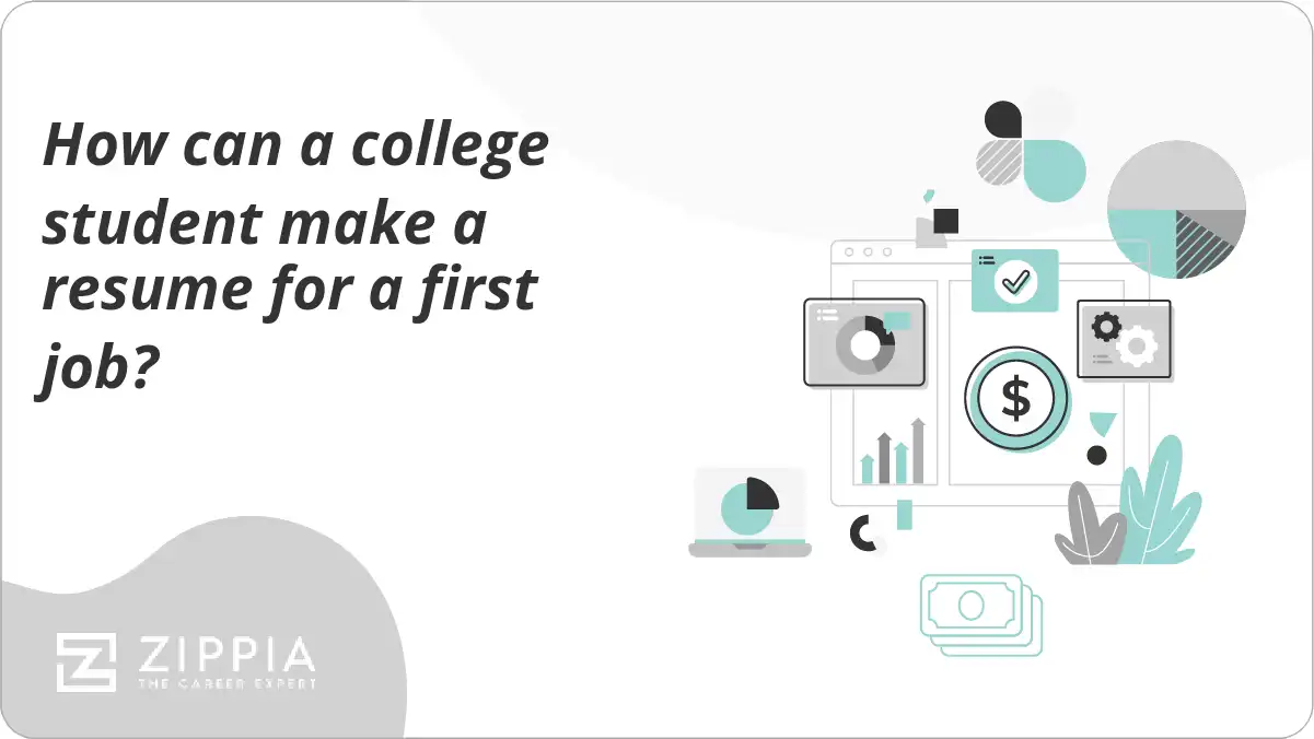 How can a college student make a resume for a first job?