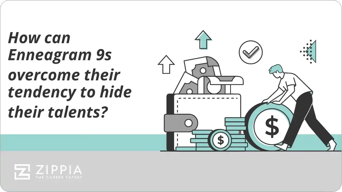 How can Enneagram 9s overcome their tendency to hide their talents?