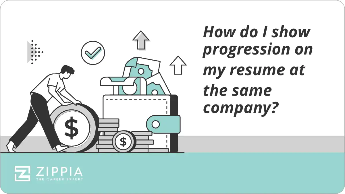 How do I show progression on my resume at the same company?