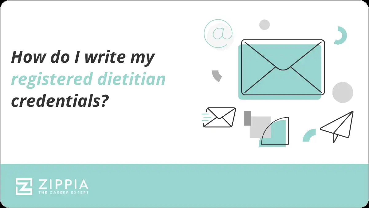 How do I write my registered dietitian credentials?