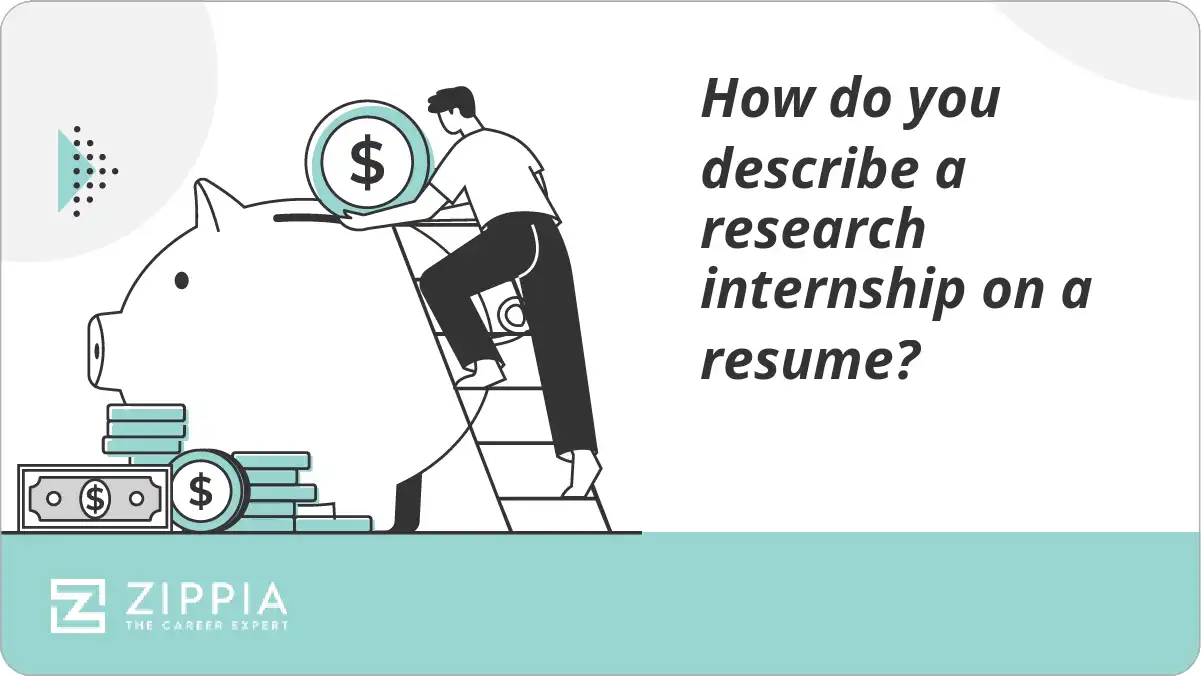 How do you describe a research internship on a resume?