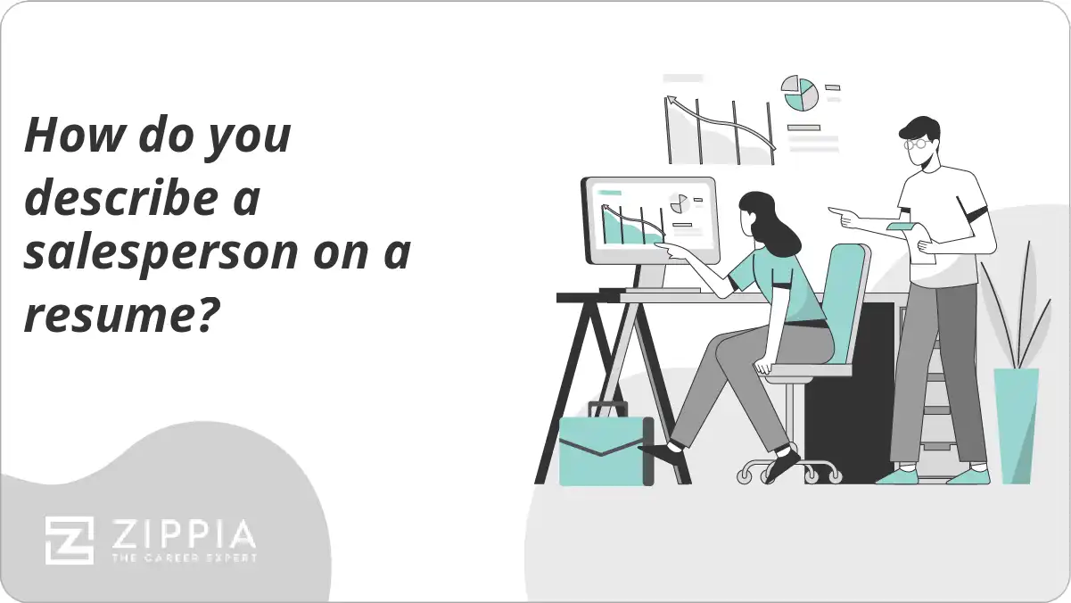 How do you describe a salesperson on a resume?