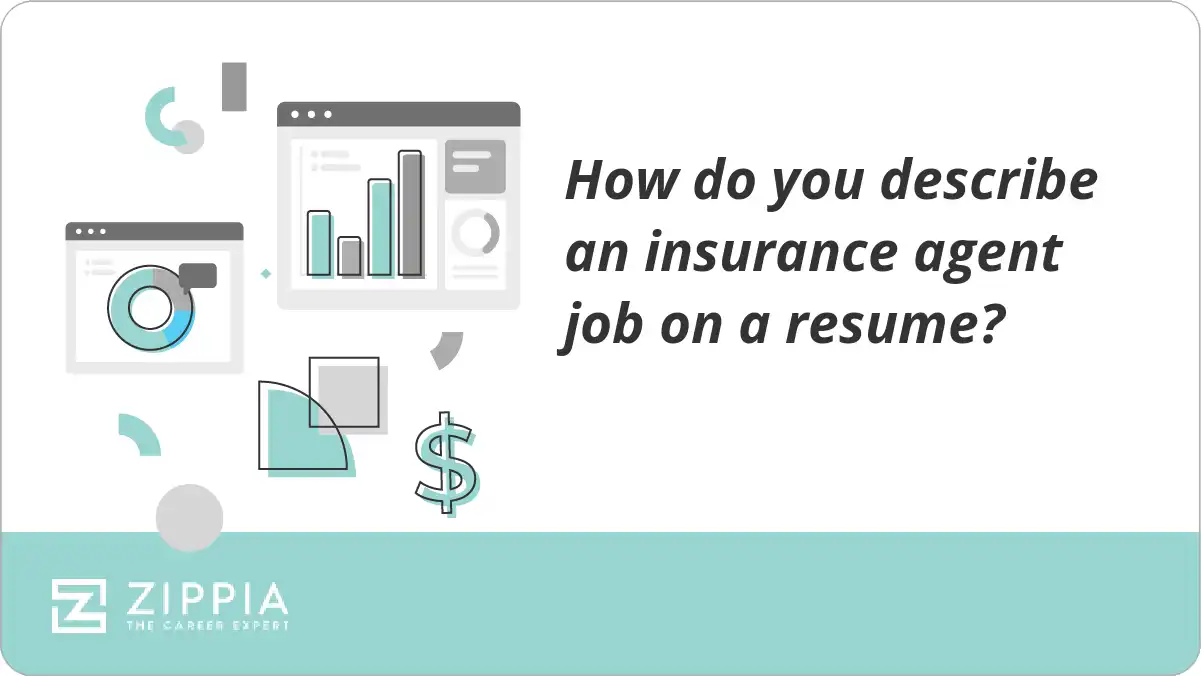 How do you describe an insurance agent job on a resume?