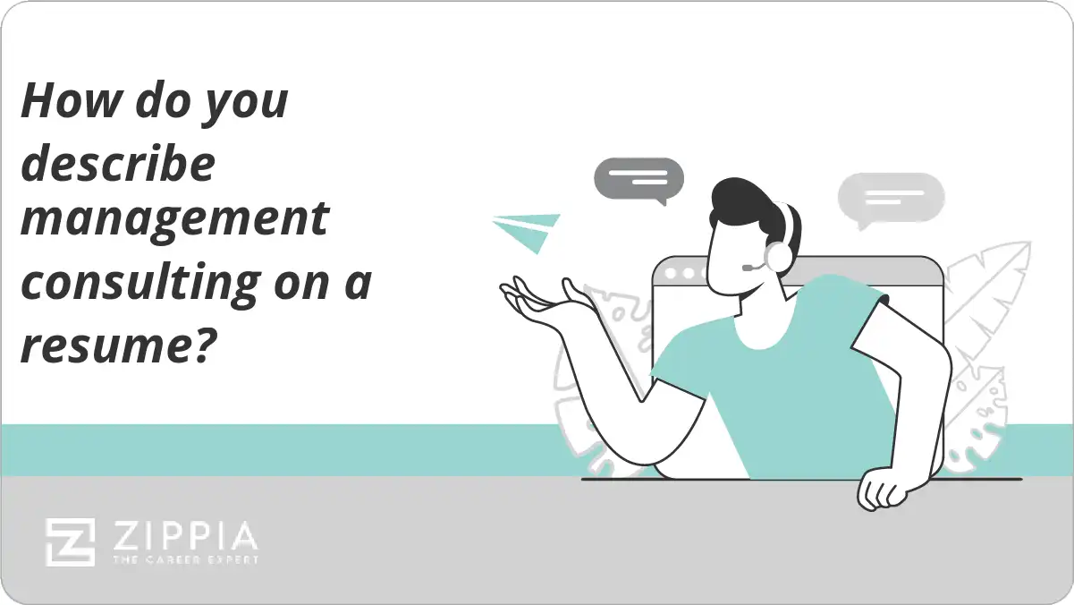 How do you describe management consulting on a resume?