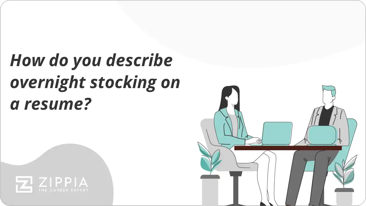 How do you describe overnight stocking on a resume?