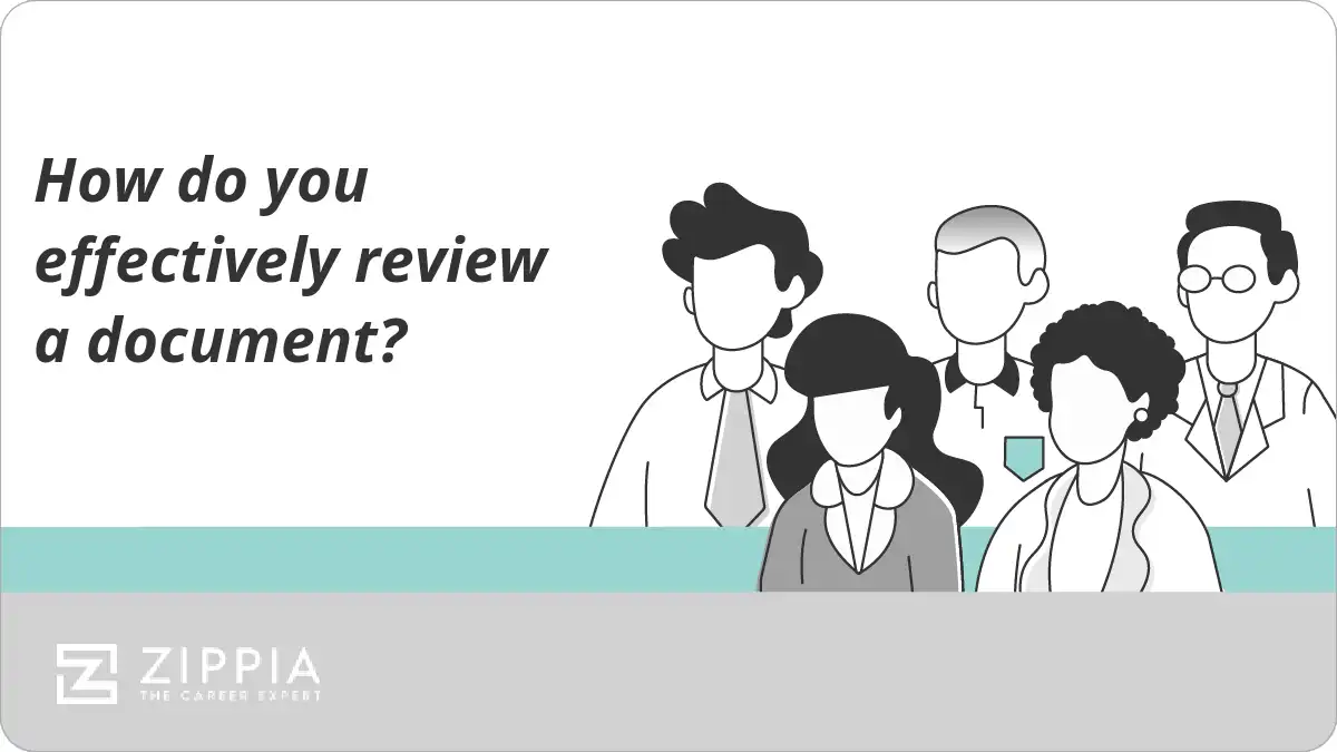 How do you effectively review a document? Zippia