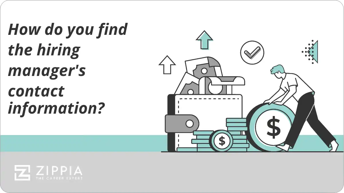 How do you find the hiring manager's contact information?