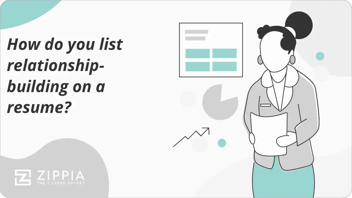 How do you list relationship-building on a resume?