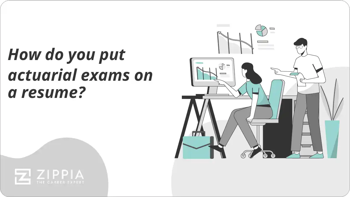 How do you put actuarial exams on a resume?