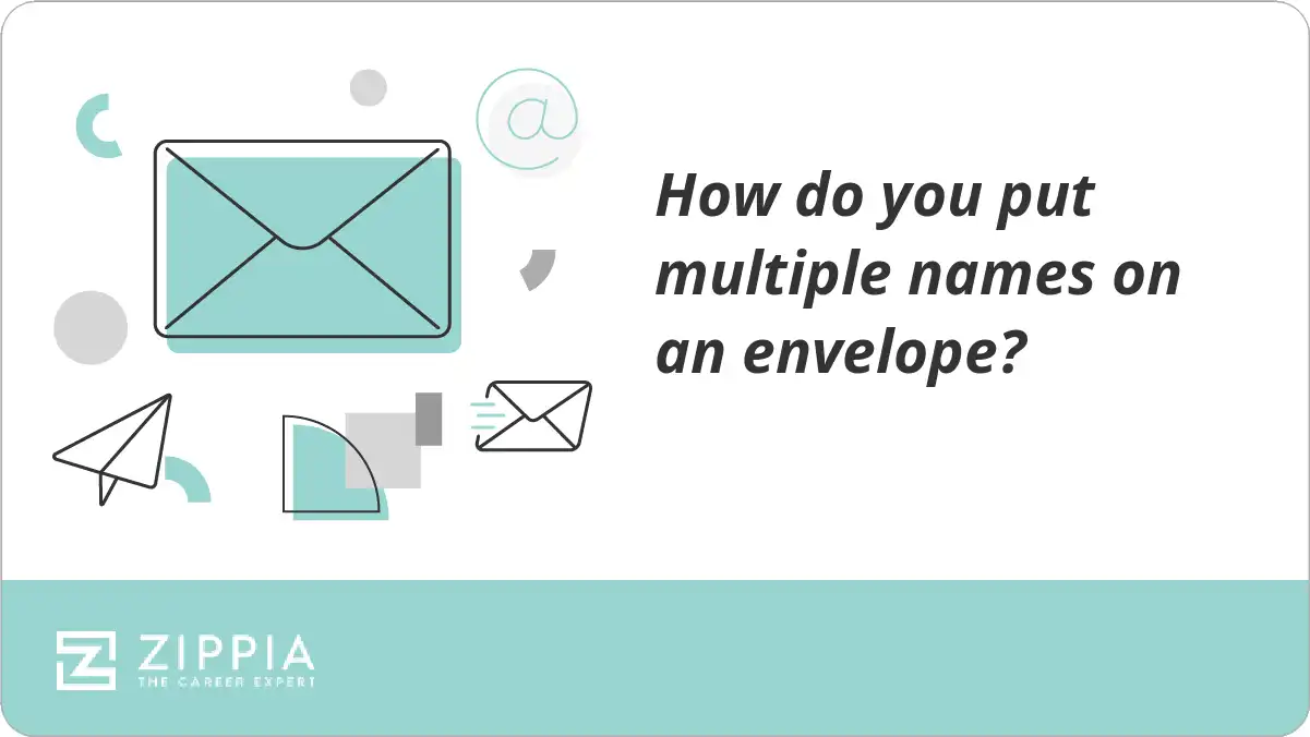 How Do You Put Multiple Names On An Envelope Zippia