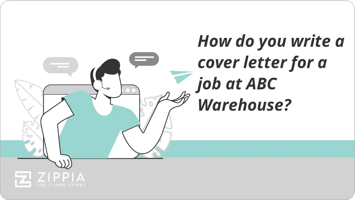 How do you write a cover letter for a job at ABC Warehouse?