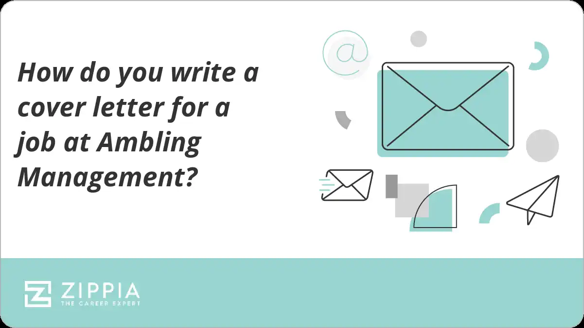 How do you write a cover letter for a job at Ambling Management?