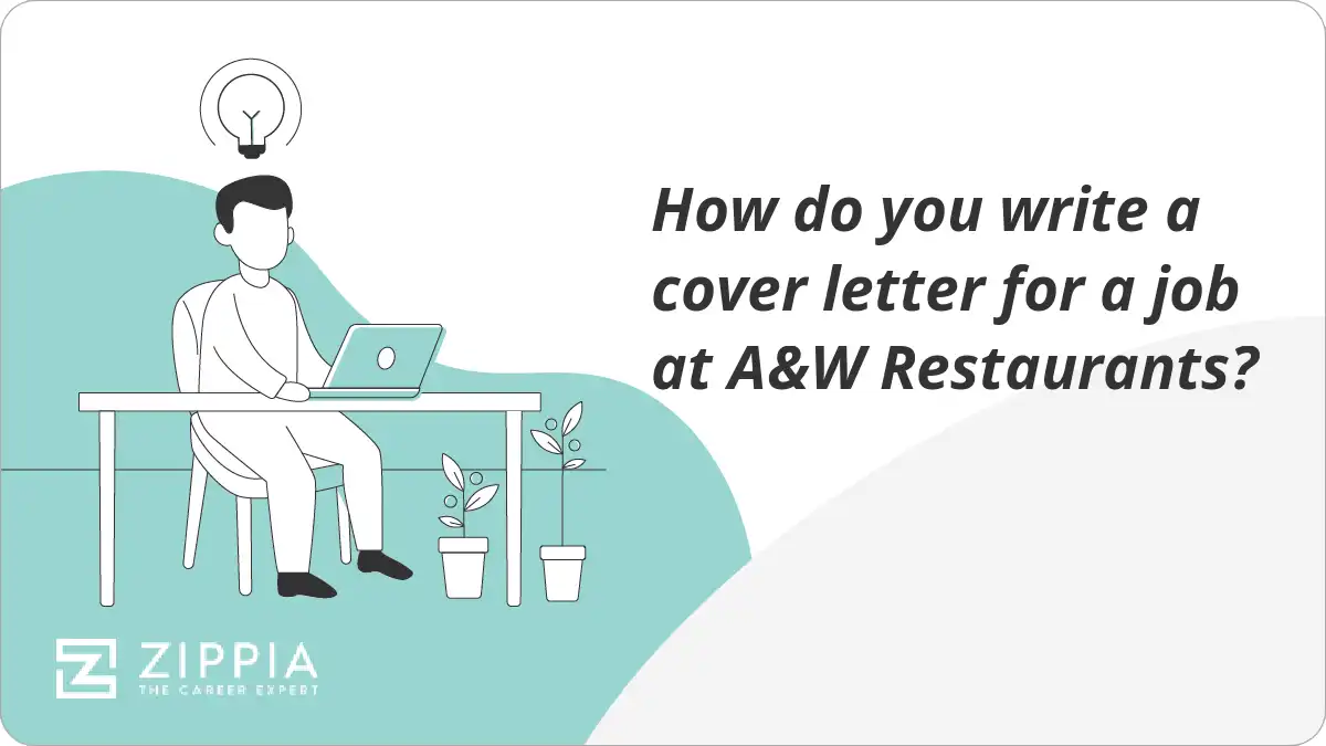 How do you write a cover letter for a job at A&W Restaurants?