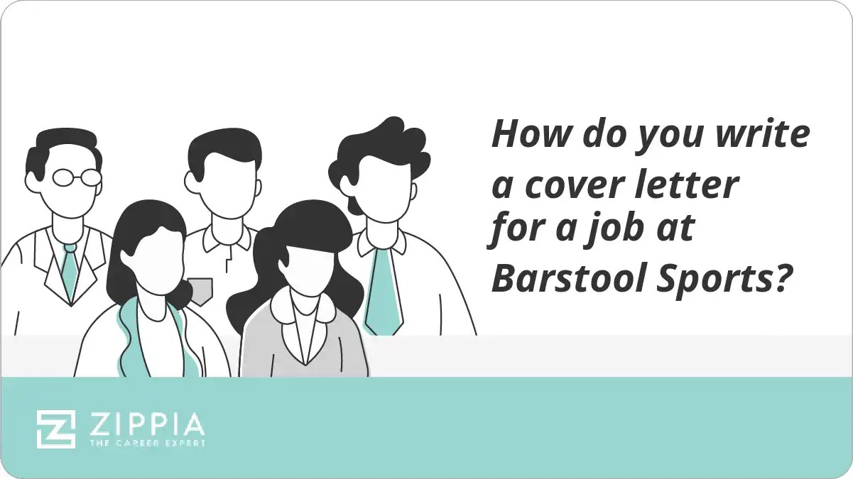 How do you write a cover letter for a job at Barstool Sports?