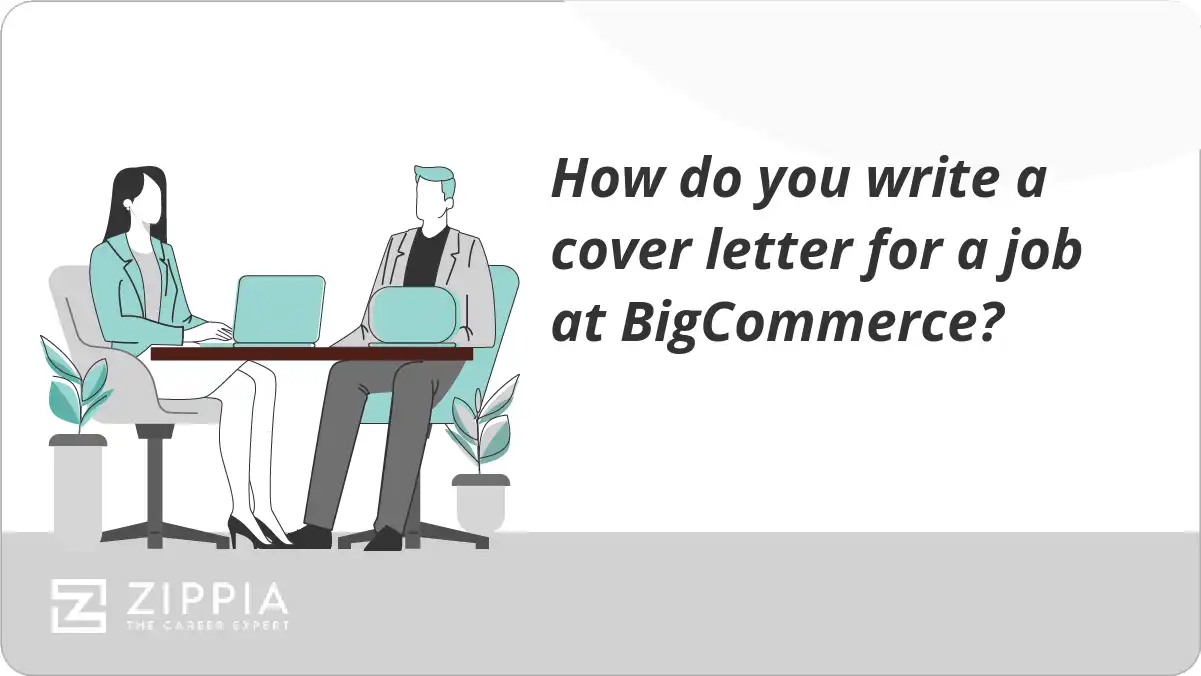 How do you write a cover letter for a job at BigCommerce?