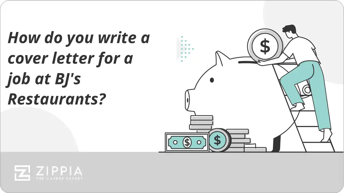 How do you write a cover letter for a job at BJ's Restaurants?