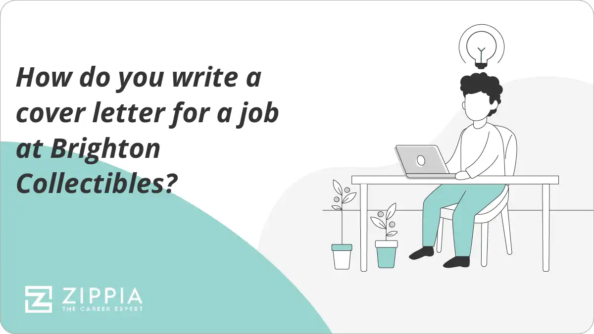 How do you write a cover letter for a job at Brighton Collectibles?
