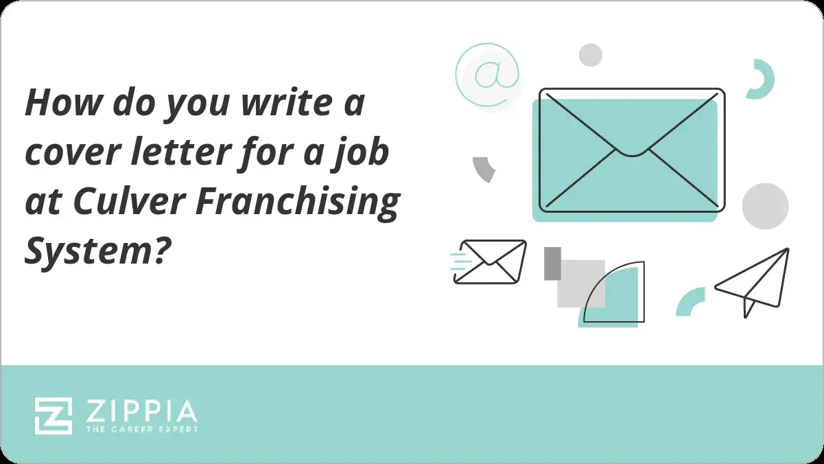 How do you write a cover letter for a job at Culver Franchising System?