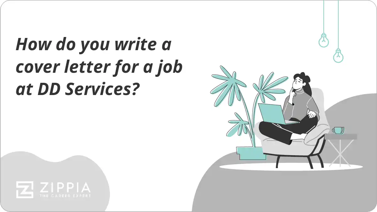 How do you write a cover letter for a job at DD Services?