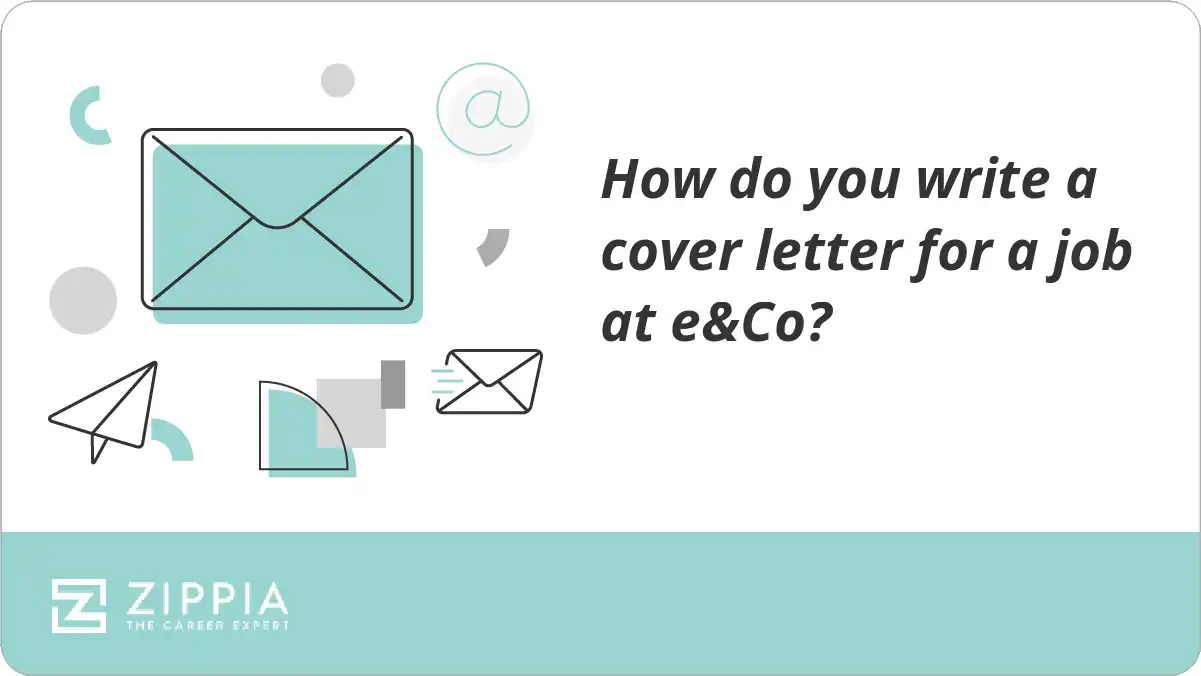 How do you write a cover letter for a job at e&Co?