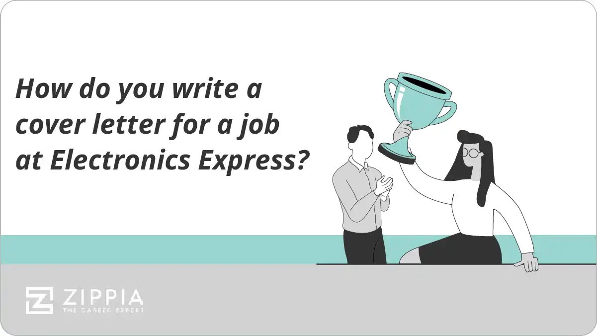 How do you write a cover letter for a job at Electronics Express?