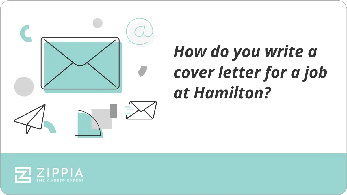 How do you write a cover letter for a job at Hamilton?