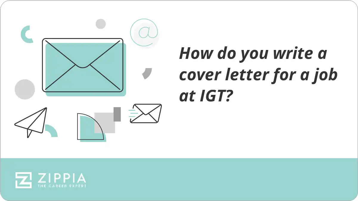 How do you write a cover letter for a job at IGT?