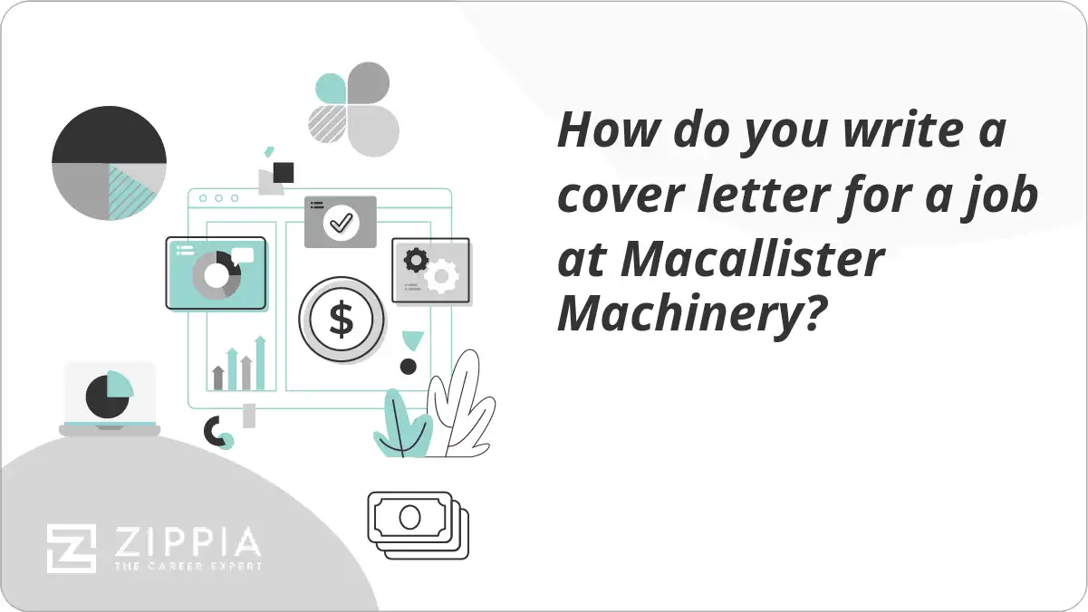 How do you write a cover letter for a job at Macallister Machinery?