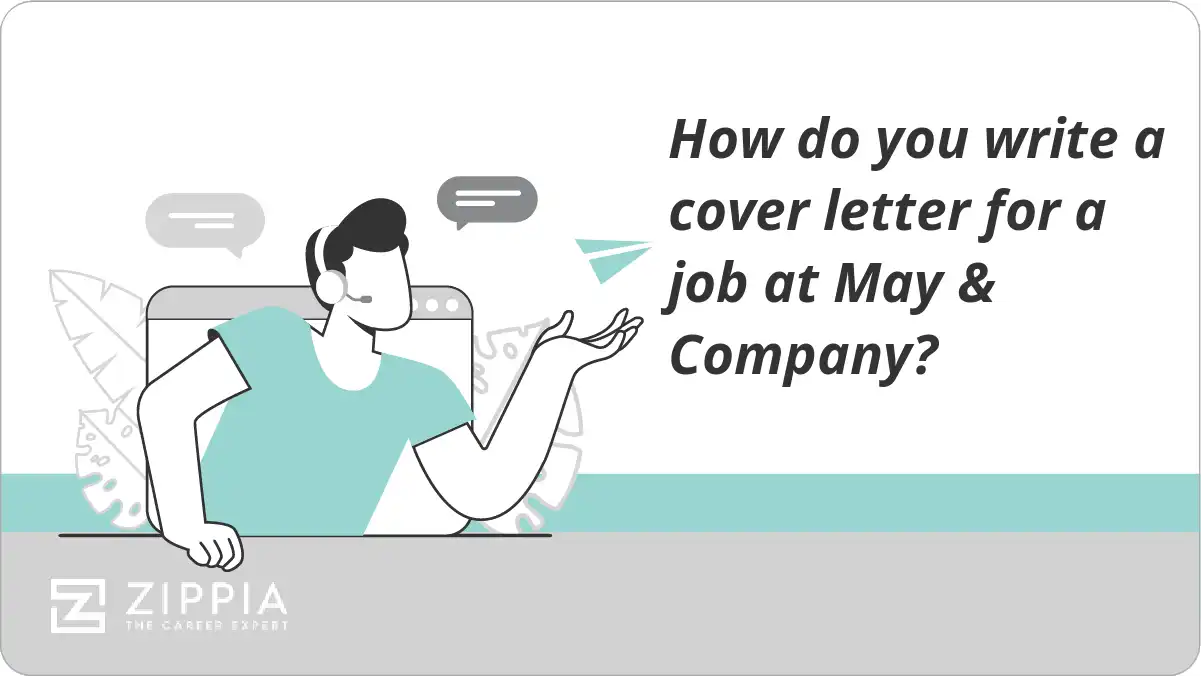 How do you write a cover letter for a job at May & Company?