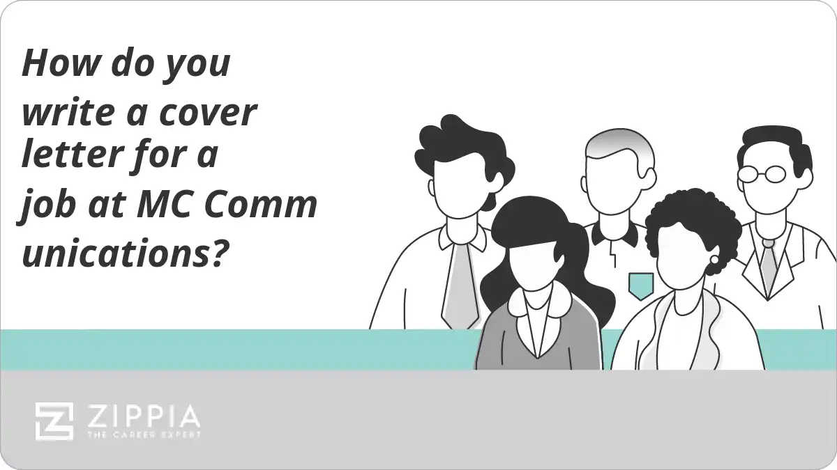 How do you write a cover letter for a job at MC Communications?