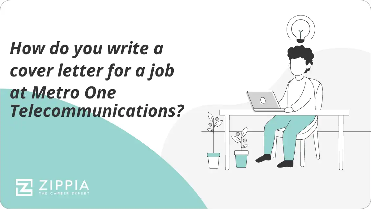 How do you write a cover letter for a job at Metro One Telecommunications?