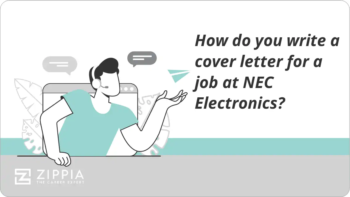How do you write a cover letter for a job at NEC Electronics?