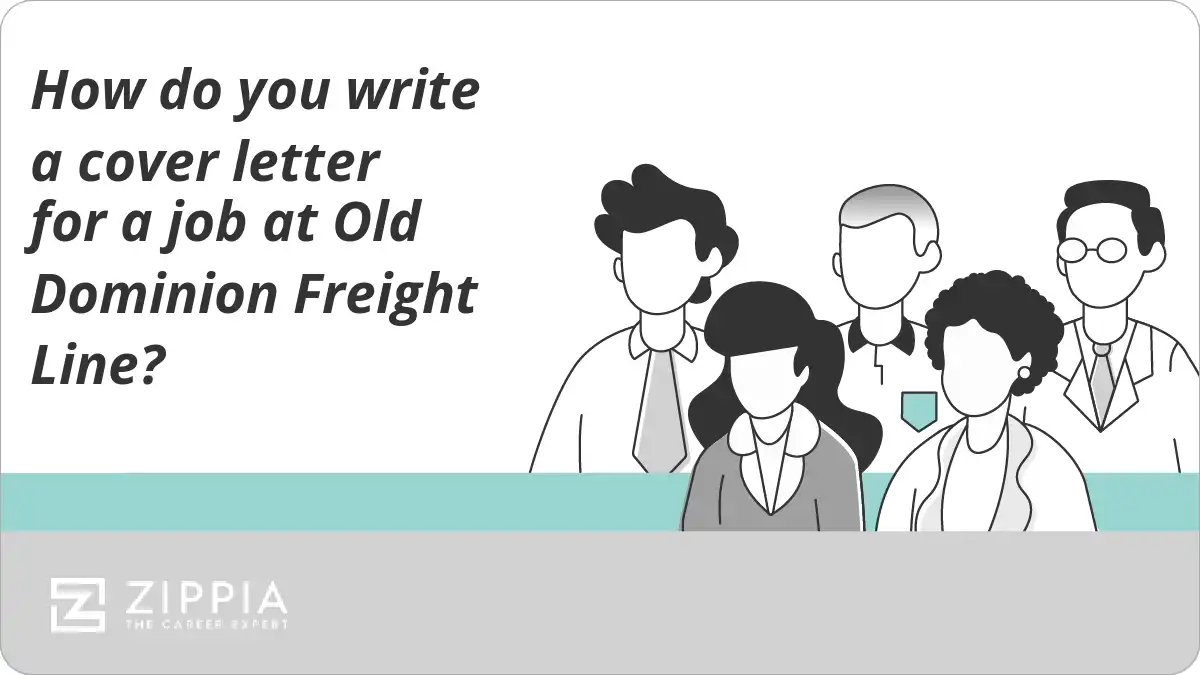 How do you write a cover letter for a job at Old Dominion Freight Line?