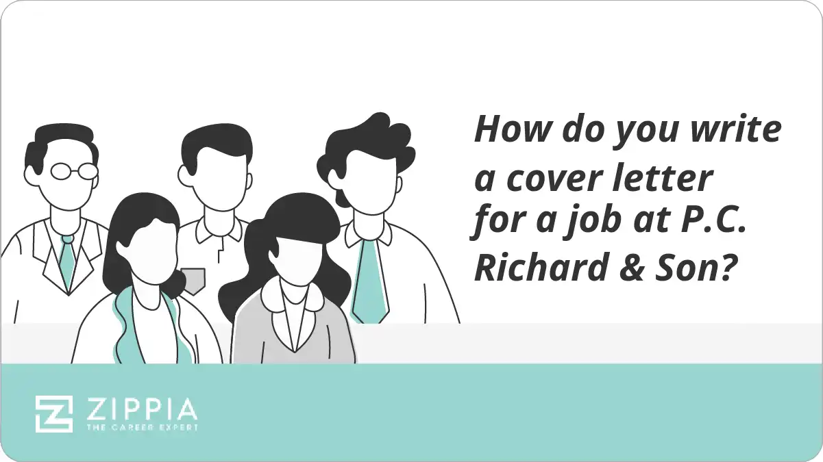 How do you write a cover letter for a job at P.C. Richard & Son?
