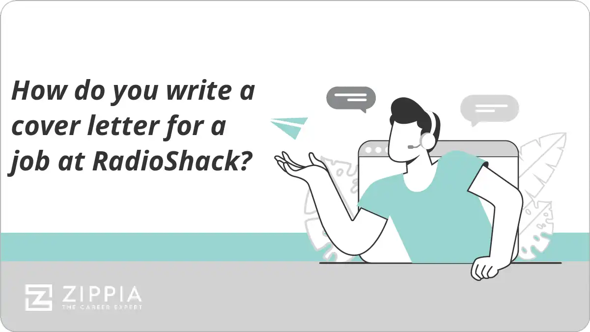 How do you write a cover letter for a job at RadioShack?