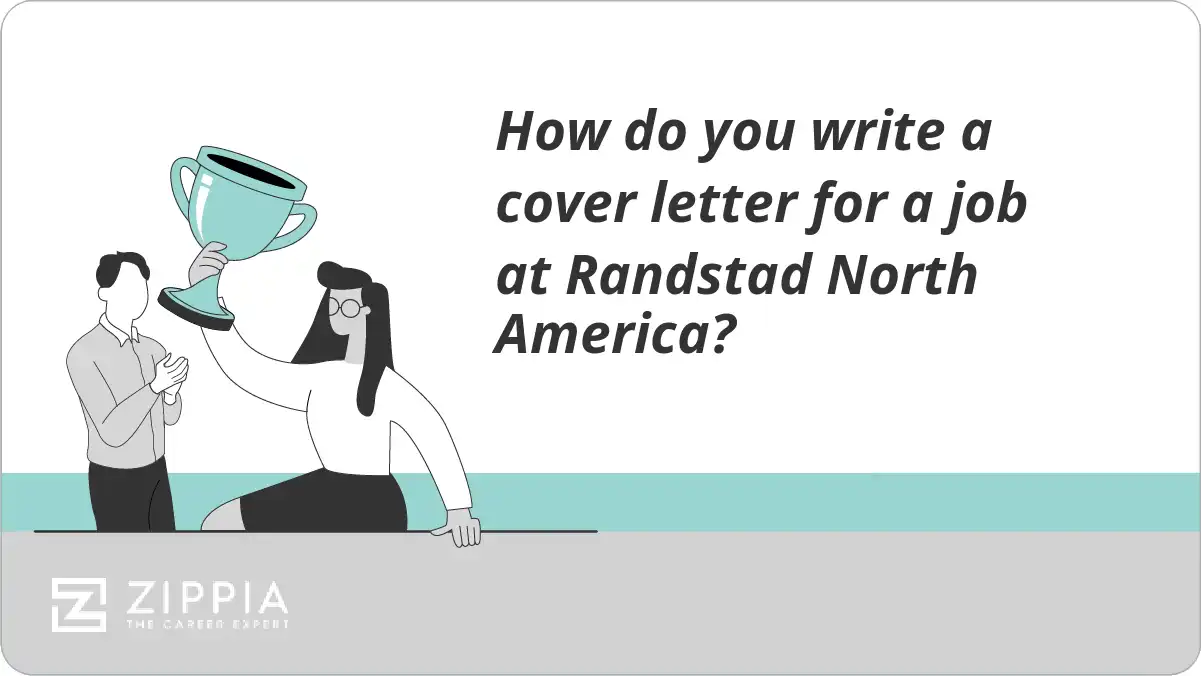 How do you write a cover letter for a job at Randstad North America?