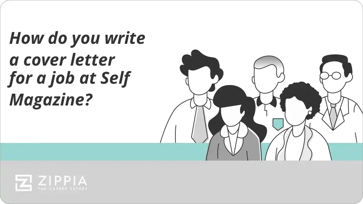How do you write a cover letter for a job at Self Magazine?