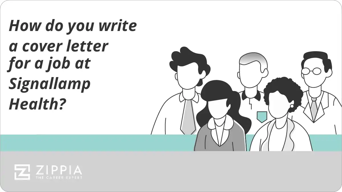 How do you write a cover letter for a job at Signallamp Health?