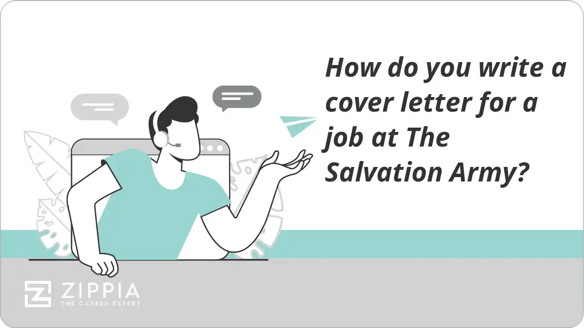 How do you write a cover letter for a job at The Salvation Army?